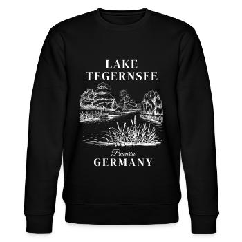 Lake Tegernsee Bavaria Germany - Stanley/Stella Unisex Bio-Sweatshirt CHANGER  - Schwarz - Vorne - Nik (191cm) & Marisol (170cm)