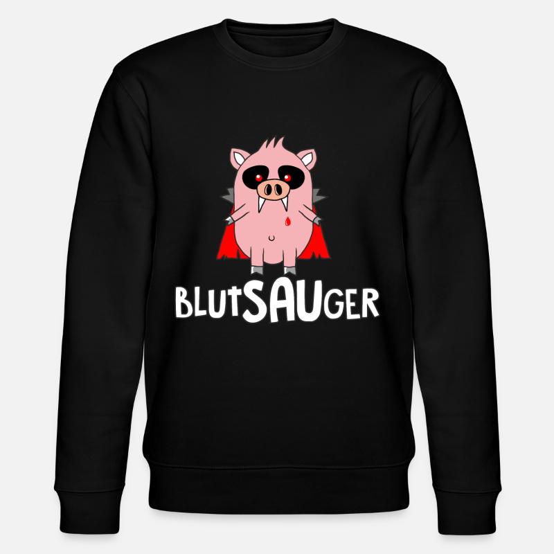 Blutsauger - Stanley/Stella Unisex Bio-Sweatshirt CHANGER  - Schwarz