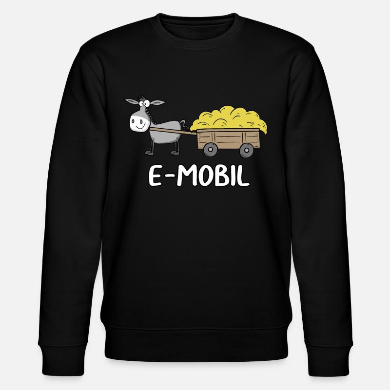 E-Mobil - Stanley/Stella Unisex Bio-Sweatshirt CHANGER  - Schwarz
