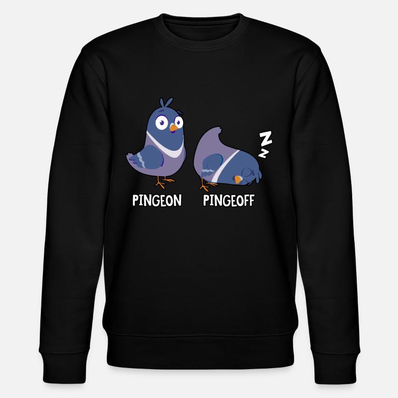 Pingeon Pingeoff - Stanley/Stella Unisex Bio-Sweatshirt CHANGER  - Schwarz