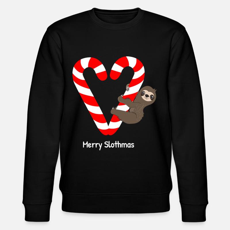 Sloth Faulenzer Süßes Faultier Geschenk - Stanley/Stella Unisex Bio-Sweatshirt CHANGER  - Schwarz