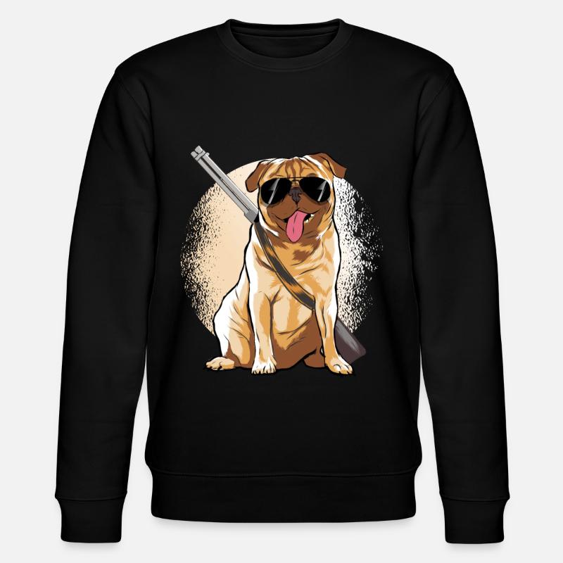 Mobs Hunter Dogs Tshirt - Stanley/Stella CHANGER Unisex Organic Sweatshirt - black