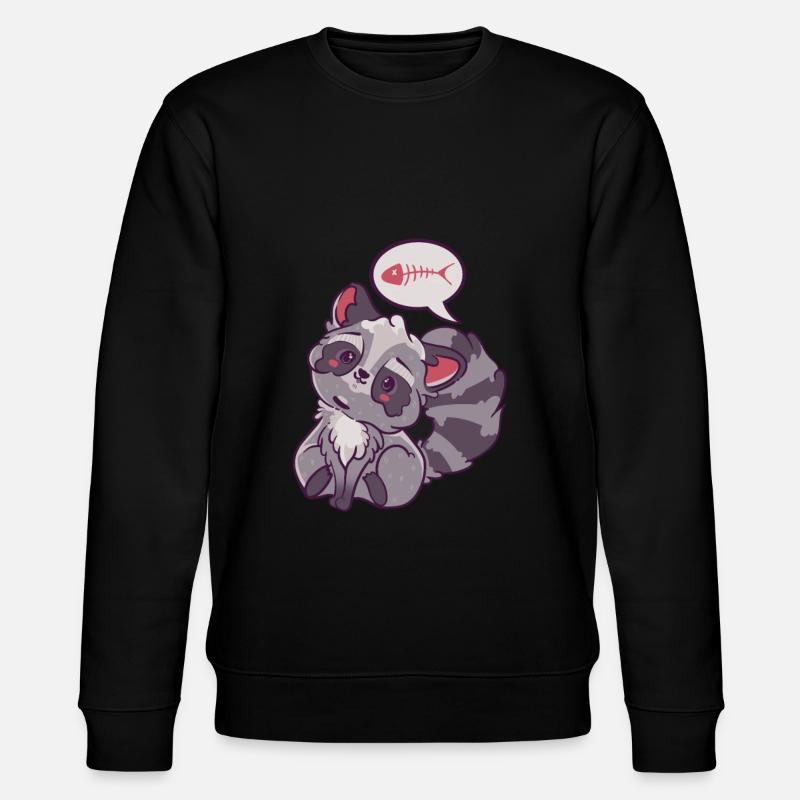 Mignon raton laveur Anime Kawaii - Sweat bio CHANGER Stanley/Stella Unisexe - noir