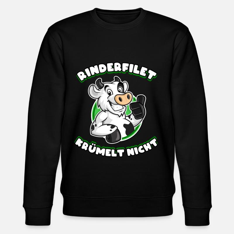 BBQ Rinderfilet krümelt nicht - Stanley/Stella Unisex Bio-Sweatshirt CHANGER  - Schwarz