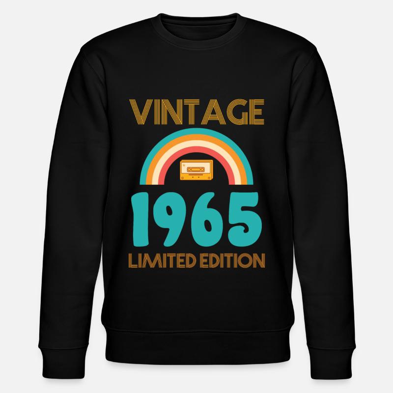 Retro Classic 1965 - Stanley/Stella Unisex Bio-Sweatshirt CHANGER  - Schwarz