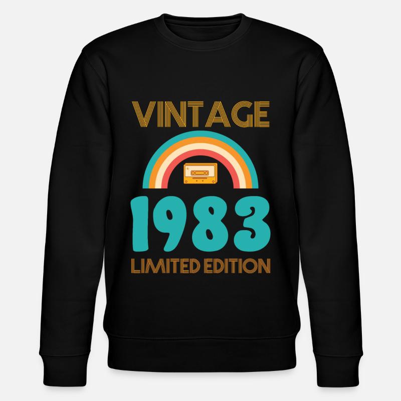 Édition limitée 1983 - Sweat bio CHANGER Stanley/Stella Unisexe - noir