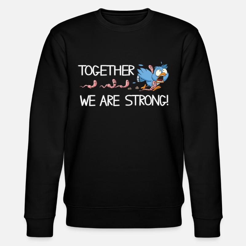 Together we are strong - Stanley/Stella Unisex Bio-Sweatshirt CHANGER  - Schwarz