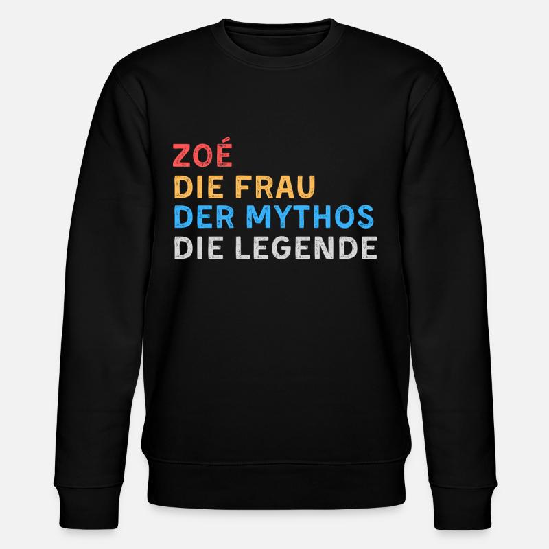 Zoé Fau Mythos Legende - Stanley/Stella Unisex Bio-Sweatshirt CHANGER  - Schwarz