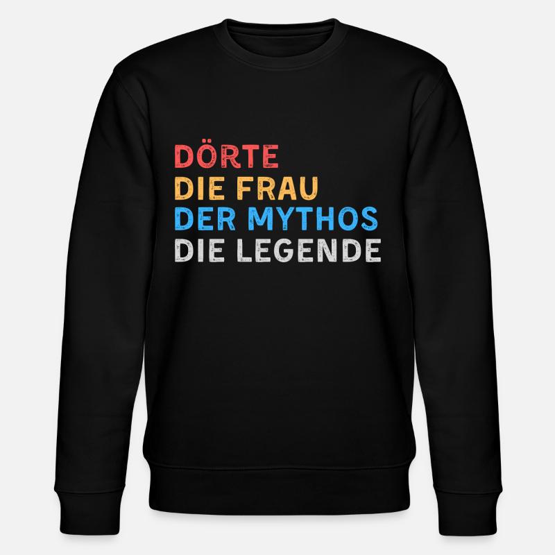 Dörte Fau Mythos Legende - Stanley/Stella Unisex Bio-Sweatshirt CHANGER  - Schwarz