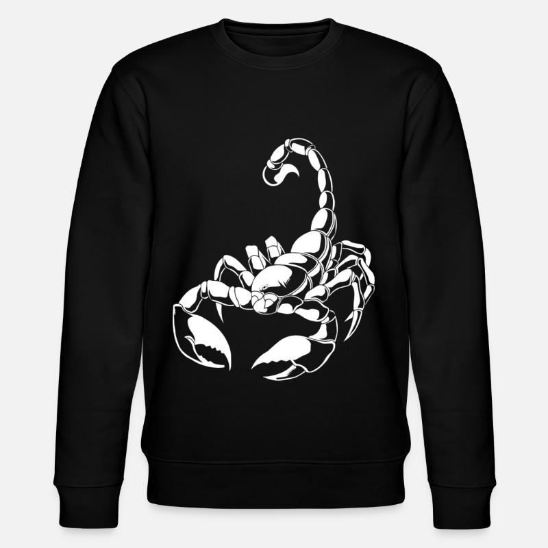 Sternzeichen Skorpion - Stanley/Stella Unisex Bio-Sweatshirt CHANGER  - Schwarz