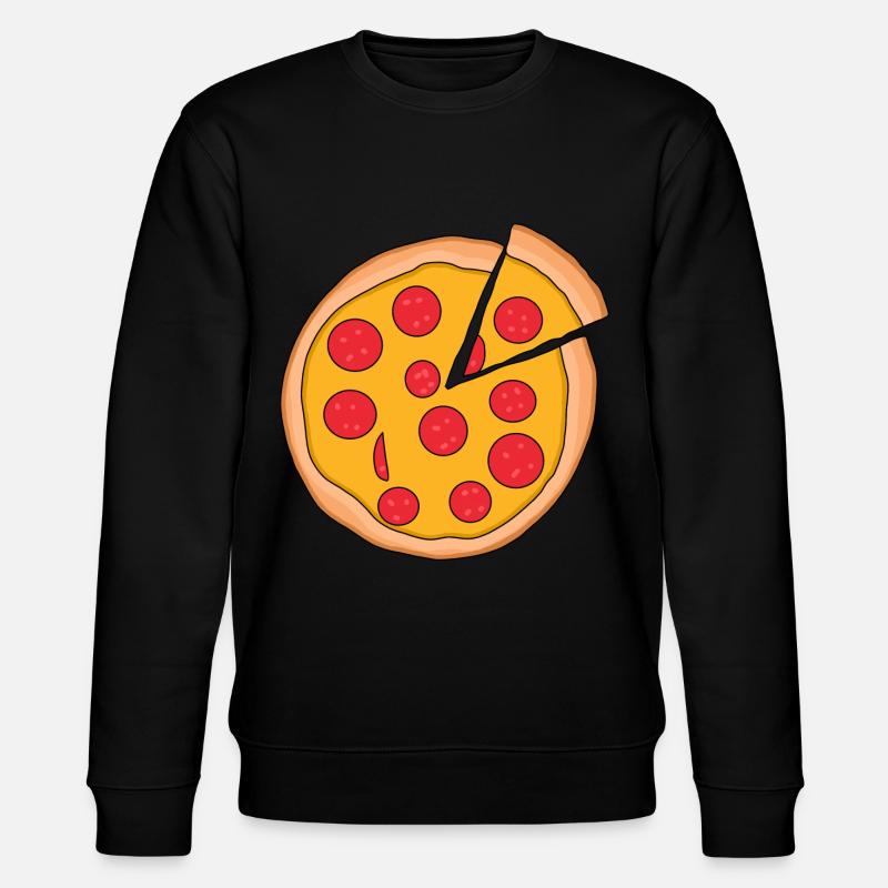 Pizza - Stanley/Stella Unisex Bio-Sweatshirt CHANGER  - Schwarz