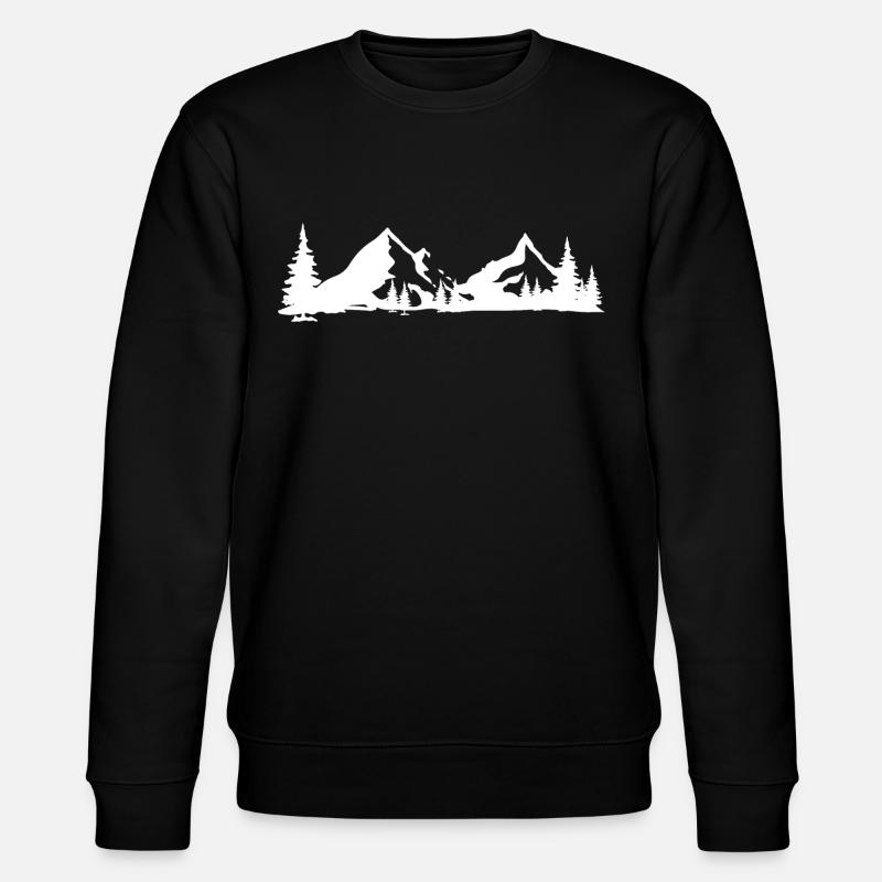 Berge - Stanley/Stella Unisex Bio-Sweatshirt CHANGER  - Schwarz