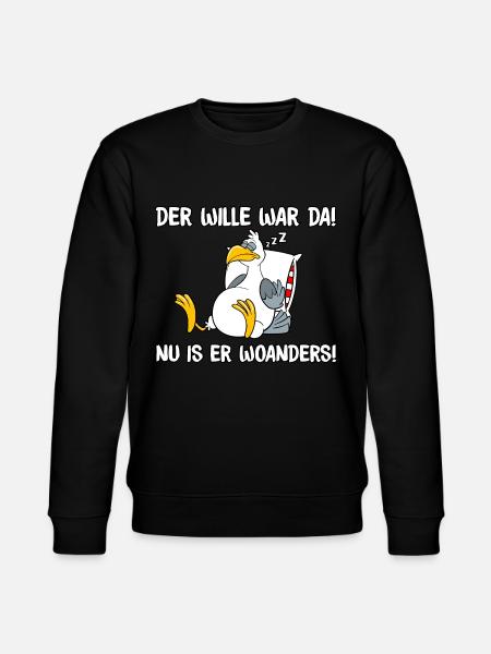 Der Wille war da - Stanley/Stella Unisex Bio-Sweatshirt CHANGER - Schwarz