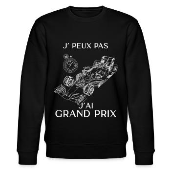Cadeau Grand prix sport automobile - Sweat bio CHANGER Stanley/Stella Unisexe - noir - Devant - Nik (191cm) & Marisol (170cm)