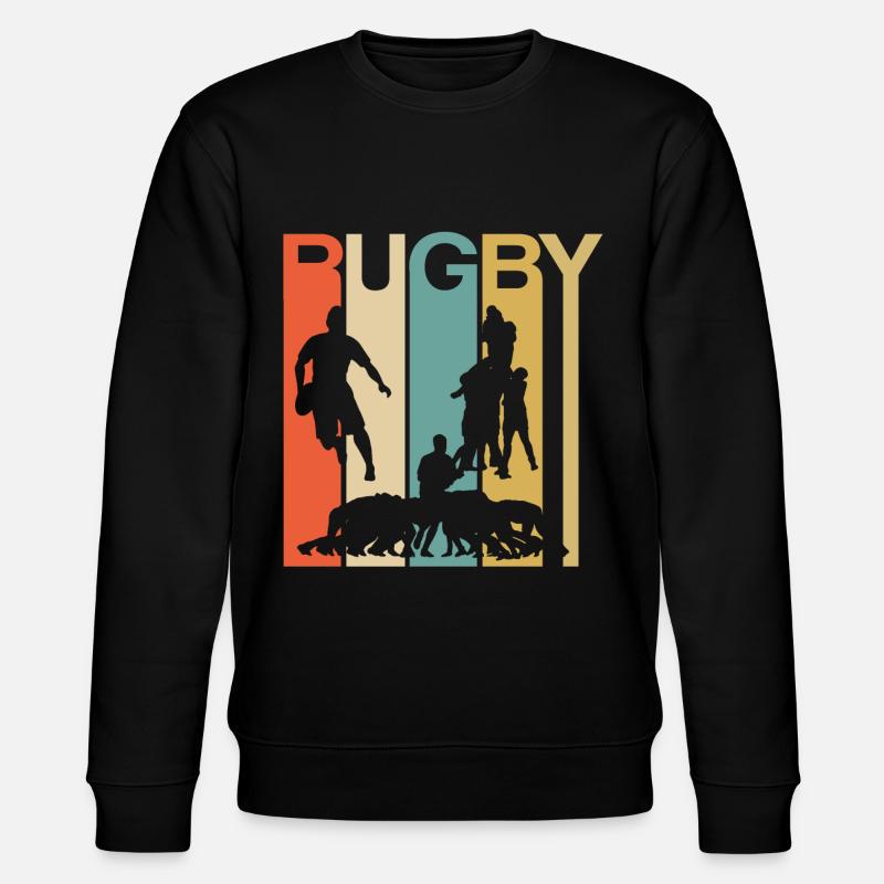 CHEMISE RUGBY - Sweat bio CHANGER Stanley/Stella Unisexe - noir
