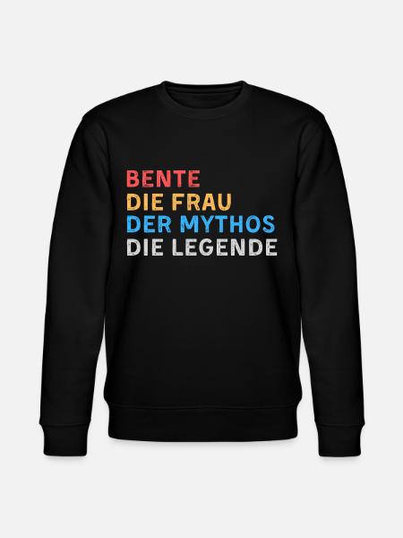 Bente Fau Mythos Legende - Stanley/Stella Unisex Bio-Sweatshirt CHANGER  - Schwarz