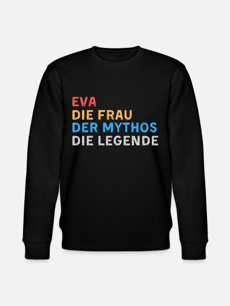 Eva Fau Mythos Legende - Stanley/Stella Unisex Bio-Sweatshirt CHANGER - Schwarz