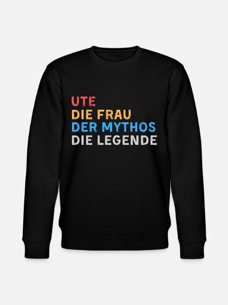 Ute Fau Mythos Legende - Stanley/Stella Unisex Bio-Sweatshirt CHANGER - Schwarz