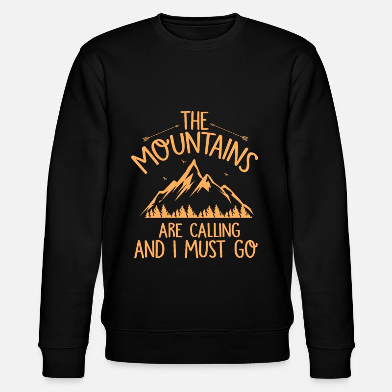 the mountains are calling - Stanley/Stella Unisex Bio-Sweatshirt CHANGER  - Schwarz