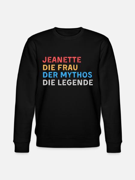Jeanette Fau Mythos Legende - Stanley/Stella Unisex Bio-Sweatshirt CHANGER - Schwarz