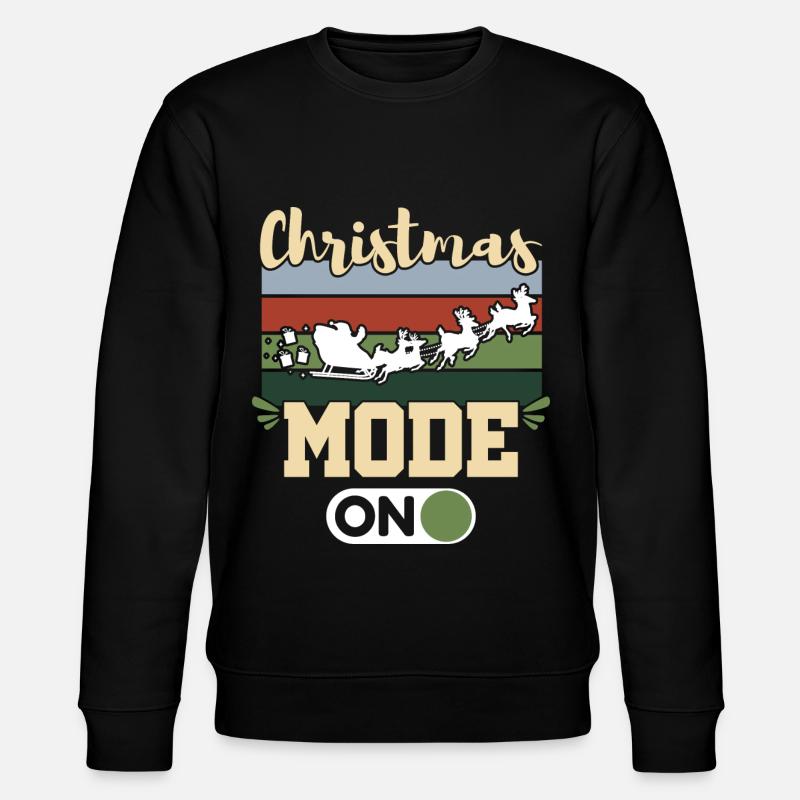 Modus Weihnachten - Stanley/Stella Unisex Bio-Sweatshirt CHANGER  - Schwarz