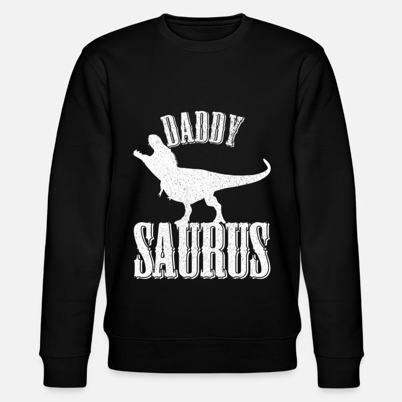 Idée Cadeau Papa Saurus - Sweat bio CHANGER Stanley/Stella Unisexe - noir