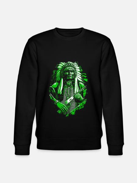 Chef indien amérindien - Sweat bio CHANGER Stanley/Stella Unisexe - noir