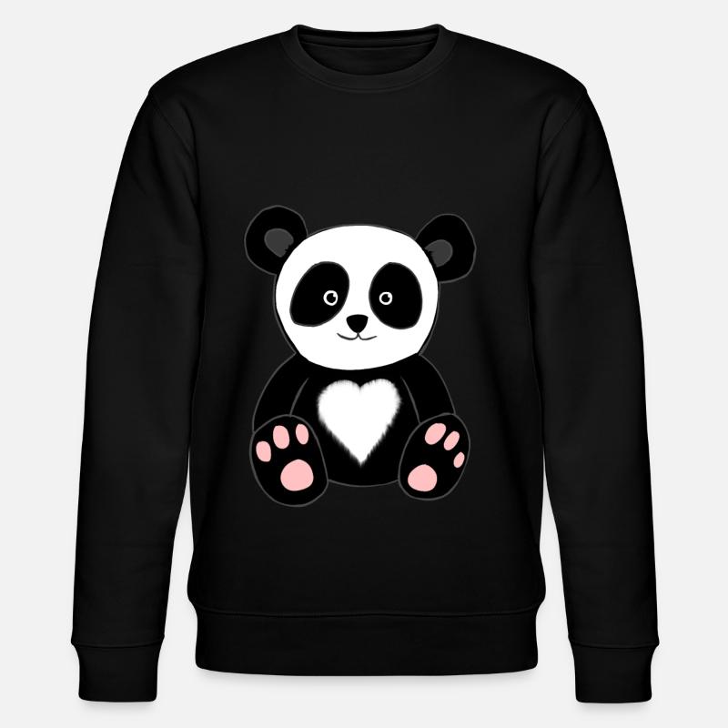 Panda doux - Sweat bio CHANGER Stanley/Stella Unisexe - noir