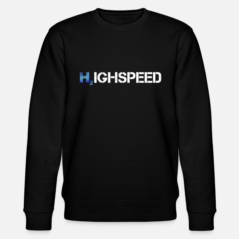 Highspeed Wasserstoff - Stanley/Stella Unisex Bio-Sweatshirt CHANGER  - Schwarz