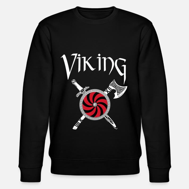 viking Wikinger - Stanley/Stella Unisex Bio-Sweatshirt CHANGER  - Schwarz
