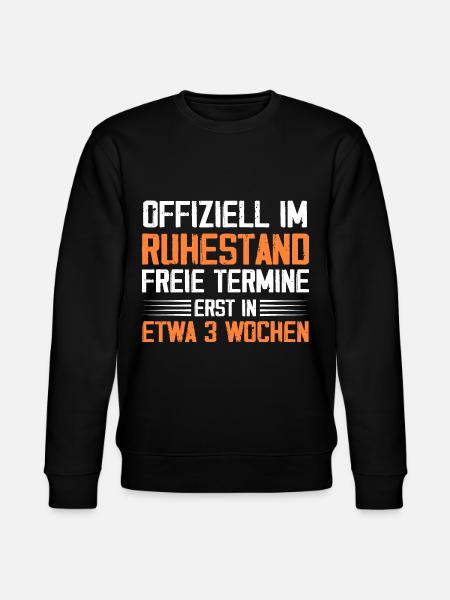 Offiziell Im Ruhestand - Stanley/Stella Unisex Bio-Sweatshirt CHANGER  - Schwarz