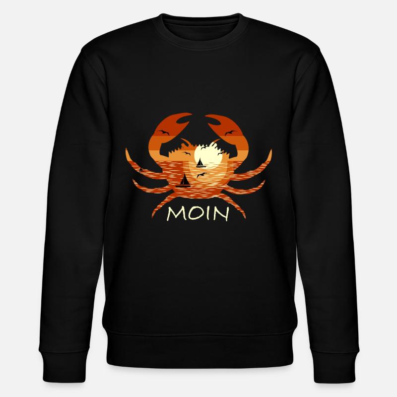 Moin Norddeutsch Krabbe - Sweat bio CHANGER Stanley/Stella Unisexe - noir