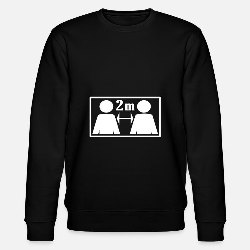 Gardez vos distances - Sweat bio CHANGER Stanley/Stella Unisexe - noir