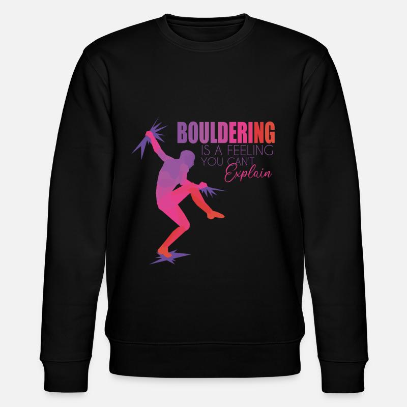 Bouldern - Stanley/Stella Unisex Bio-Sweatshirt CHANGER  - Schwarz