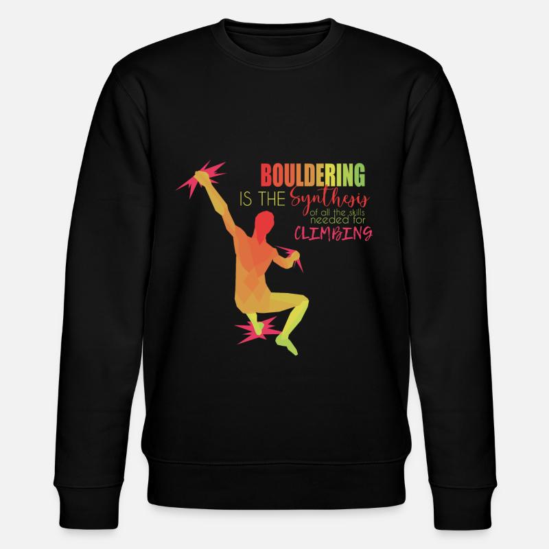 Bouldern - Stanley/Stella Unisex Bio-Sweatshirt CHANGER  - Schwarz
