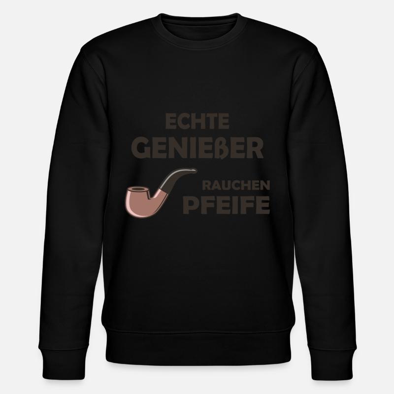 Pfeife Spruch - Stanley/Stella Unisex Bio-Sweatshirt CHANGER  - Schwarz