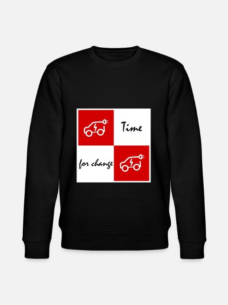 Time for electric - Stanley/Stella CHANGER Unisex Organic Sweatshirt - black