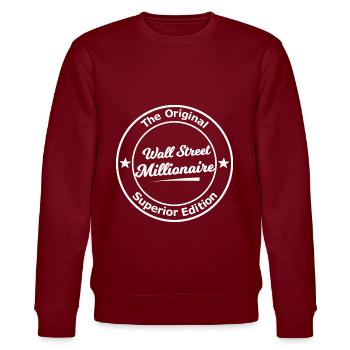 Millionnaire Wall Street - Sweat bio CHANGER Stanley/Stella Unisexe - bordeaux - Devant - Nik (191cm) & Marisol (170cm)