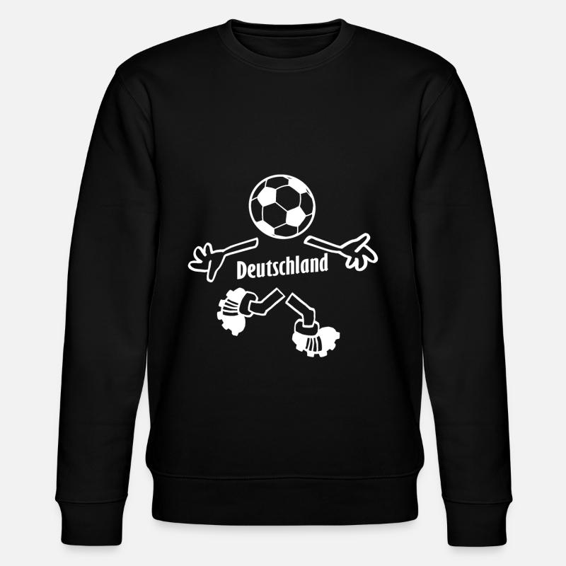 Der deutsche Fußball Fan - Stanley/Stella Unisex Bio-Sweatshirt CHANGER  - Schwarz