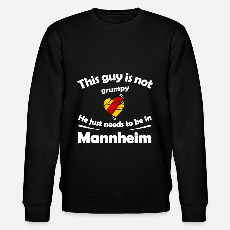 Daheim in Mannheim - Stanley/Stella Unisex Bio-Sweatshirt CHANGER  - Schwarz
