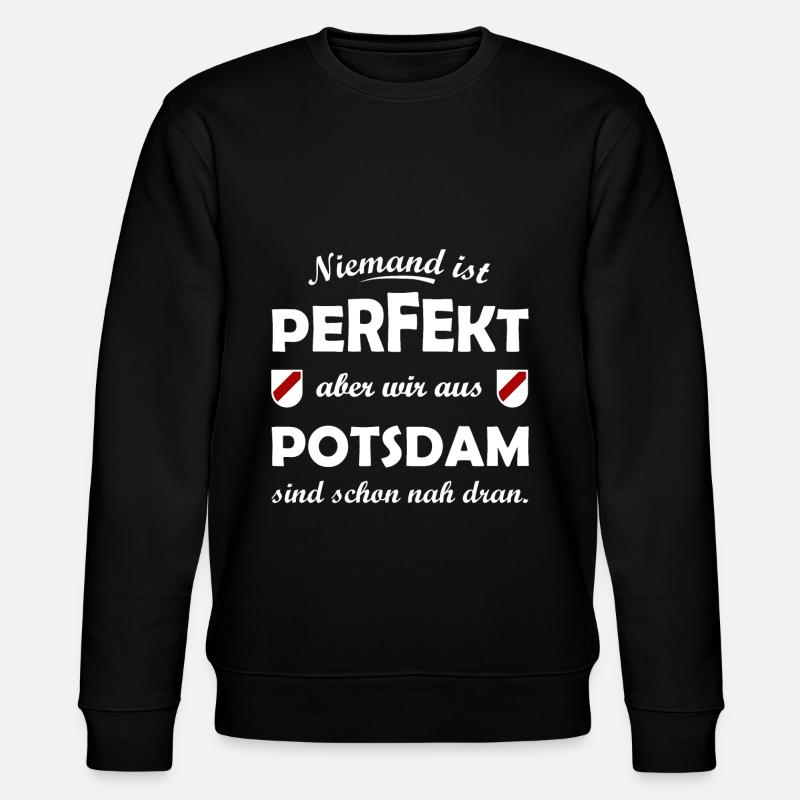 Die Potsdamer - Stanley/Stella Unisex Bio-Sweatshirt CHANGER  - Schwarz
