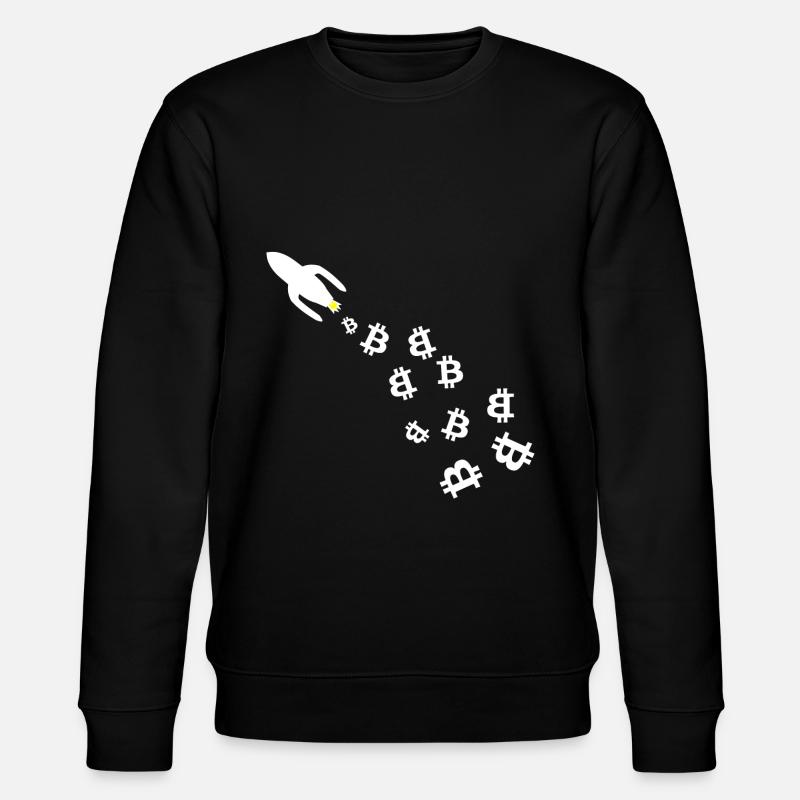 Die Bitcoin Milchstrasse - Stanley/Stella Unisex Bio-Sweatshirt CHANGER  - Schwarz