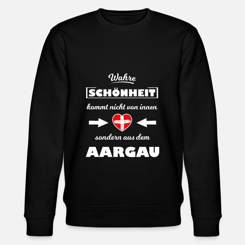 Die Aargauer - Stanley/Stella Unisex Bio-Sweatshirt CHANGER  - Schwarz