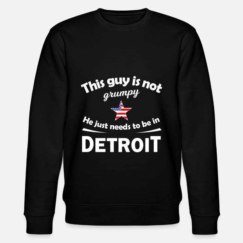 Les gars de Detroit - Sweat bio CHANGER Stanley/Stella Unisexe - noir