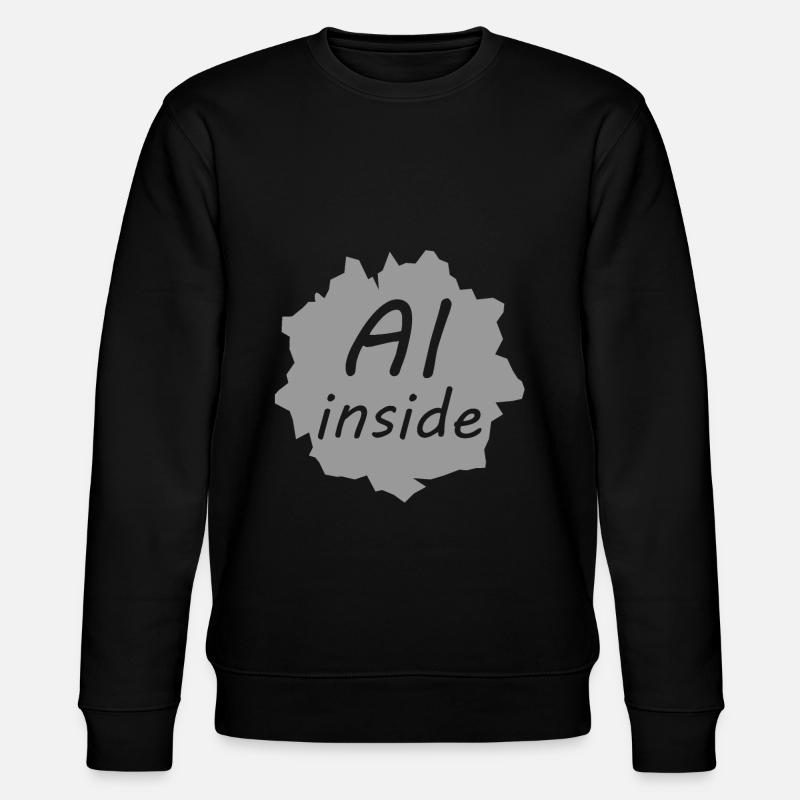 Die KI kommt - Stanley/Stella Unisex Bio-Sweatshirt CHANGER - Schwarz