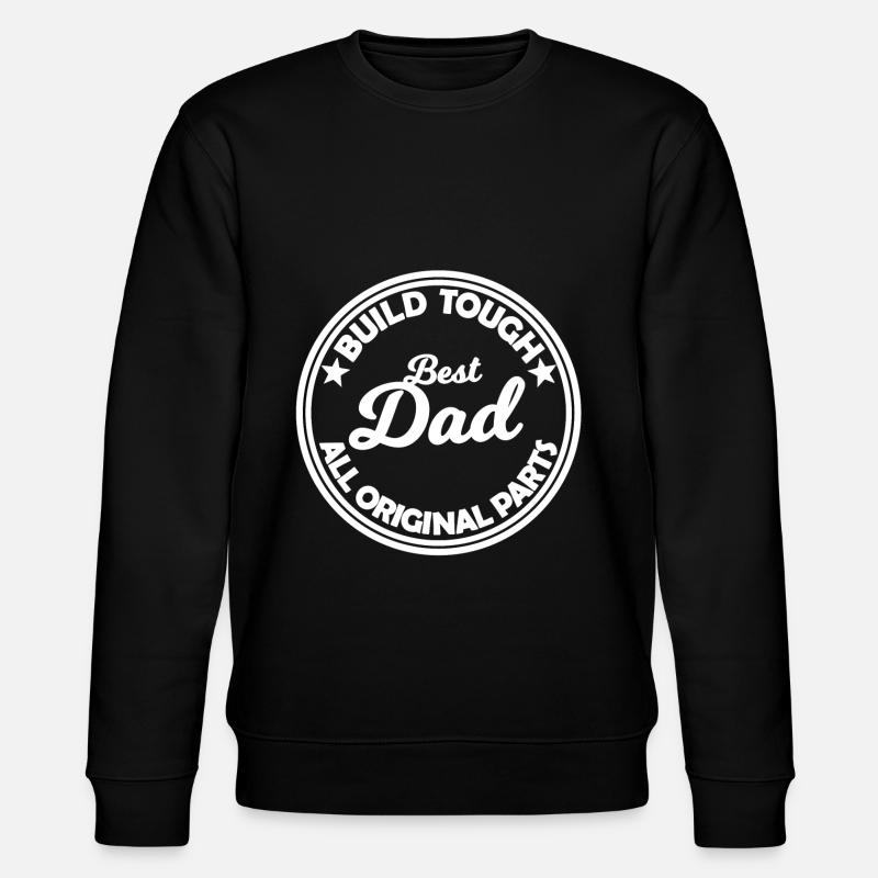 Der beste Papa - Stanley/Stella Unisex Bio-Sweatshirt CHANGER  - Schwarz