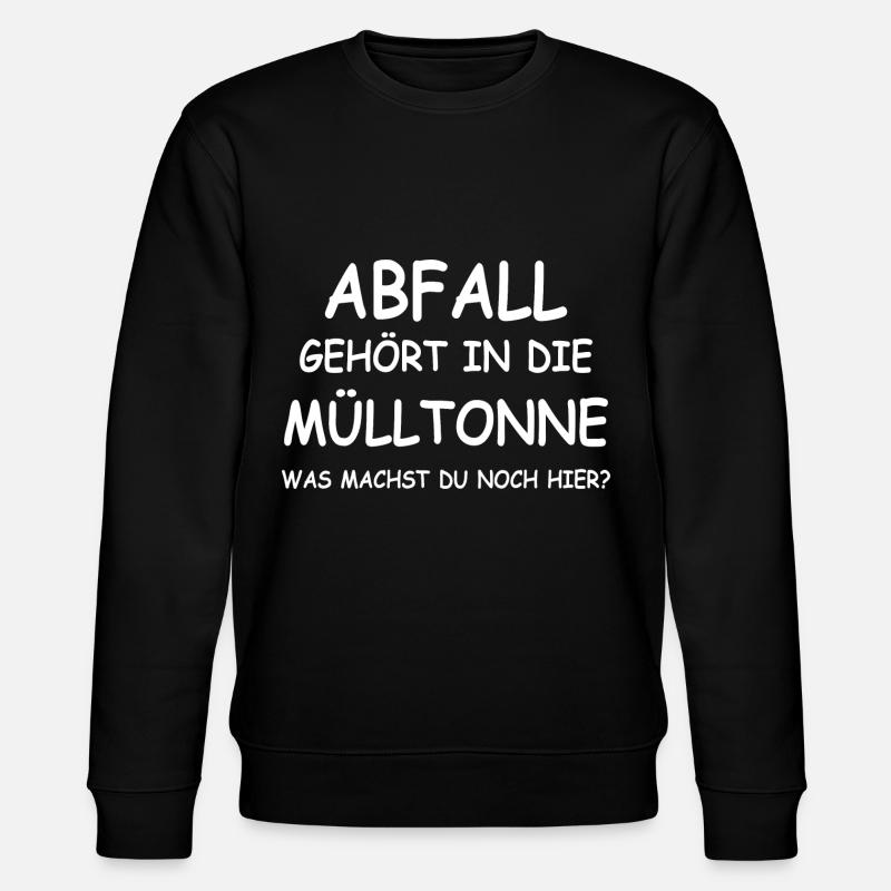 Lustige Sprüche - Stanley/Stella Unisex Bio-Sweatshirt CHANGER  - Schwarz