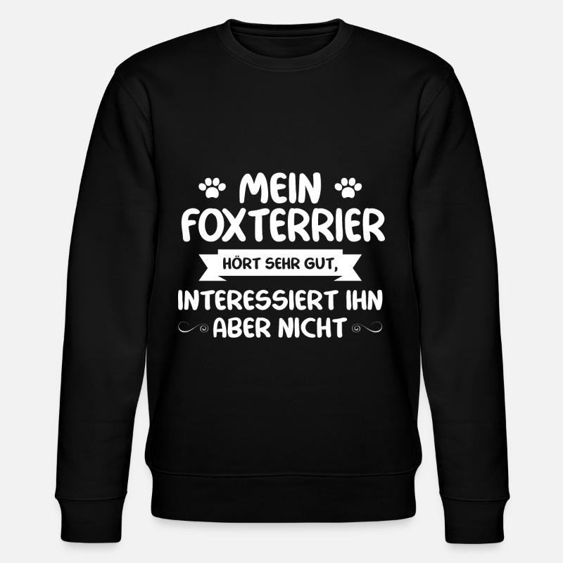 Foxterrier - Stanley/Stella Unisex Bio-Sweatshirt CHANGER  - Schwarz