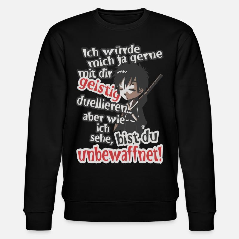 Geistig unbewaffnet! - Stanley/Stella Unisex Bio-Sweatshirt CHANGER  - Schwarz