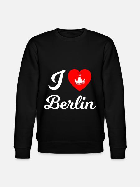 Die Berliner Herzen - Stanley/Stella Unisex Bio-Sweatshirt CHANGER  - Schwarz